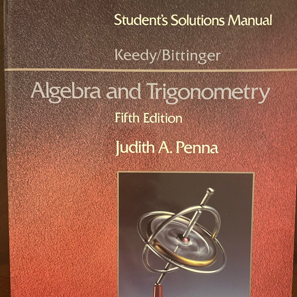 Algebra and Trigonometry Student Solutions Manual